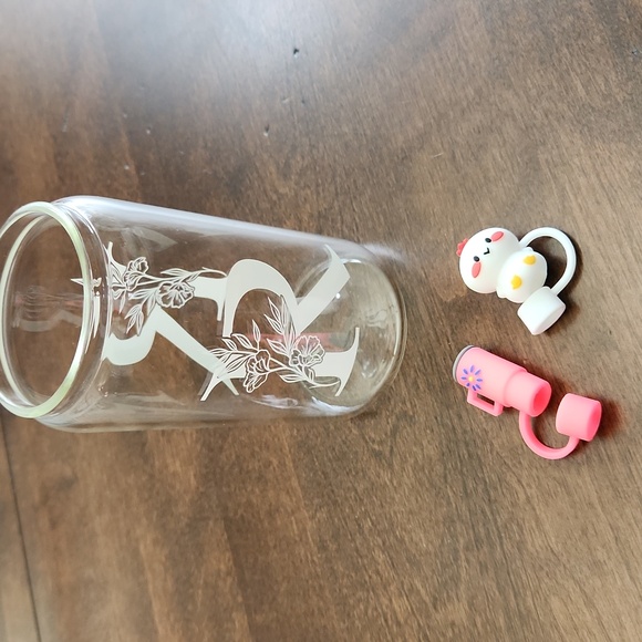 Monogrammed "R" Glass Cup - Picture 10 of 11